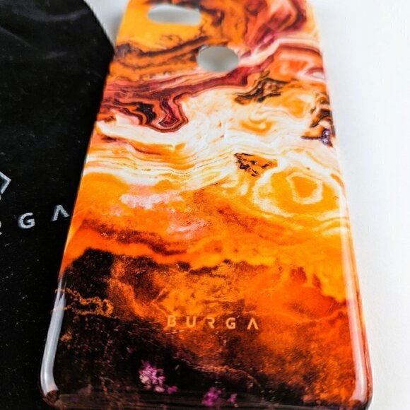 NEW Burga Pumpkin Spice Orange Marble Google Pixel 2XL Phone Case - Picture 2 of 4